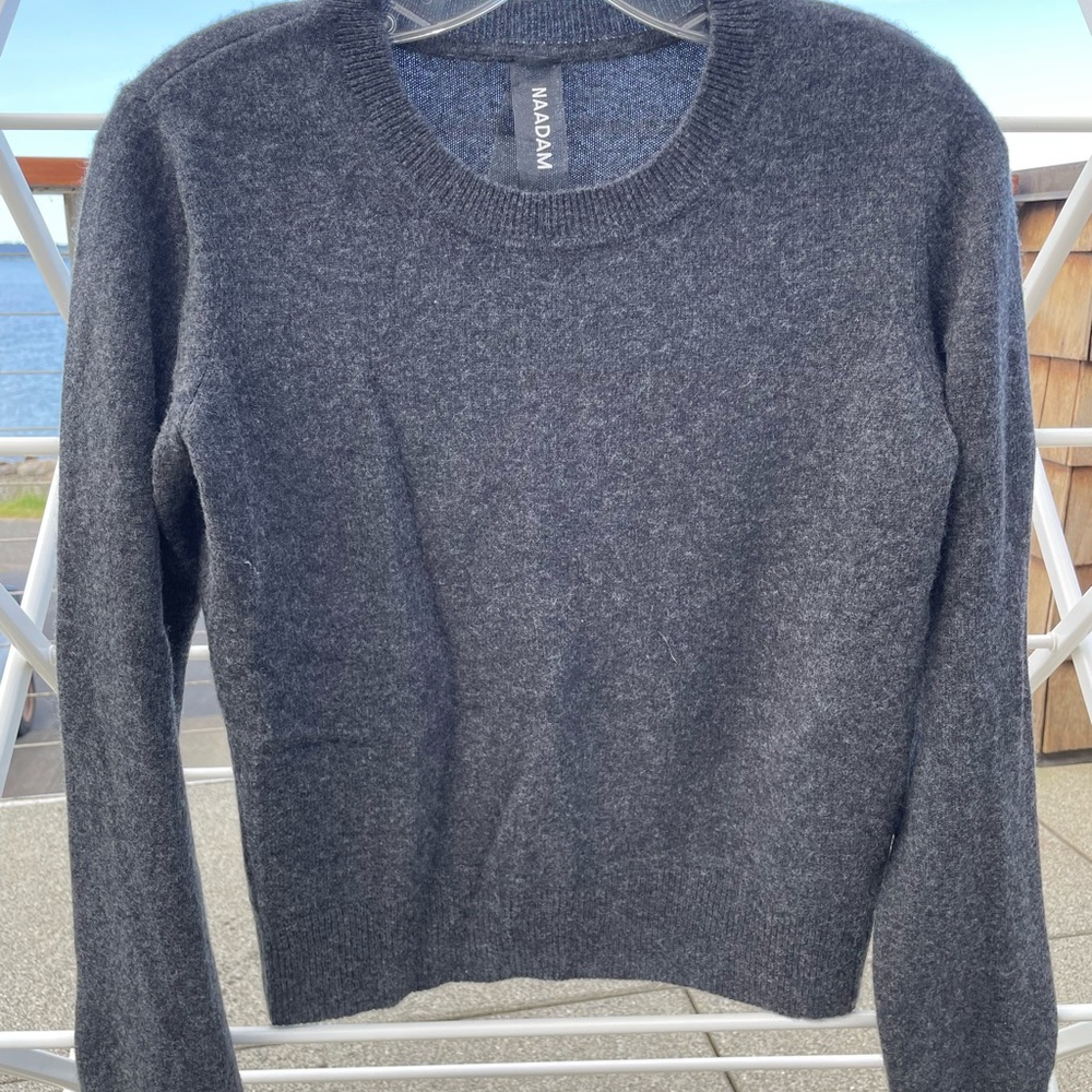 NAADAM Charcoal Women's Cashmere Sweater BRAND NEW WITHOUT TAGS